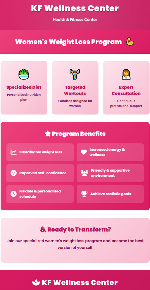 23 Womens Weight Loss Program