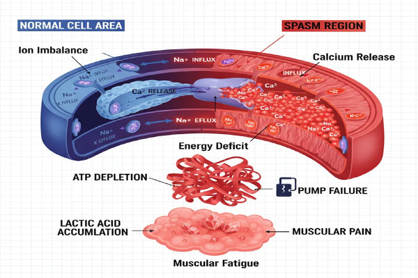 Biochemical Mechanism of Muscle Spasm